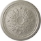 Ekena Millwork Luton Ceiling Medallion (Fits Canopies up to 1 1/8"), Hand-Painted Pearl White, 15 3/4"OD x 5/8"P CM16LUPWS - alternate 1